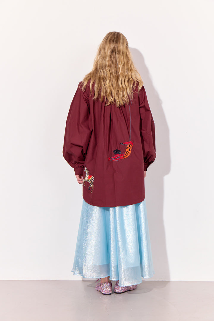 HUNKØN Sasha Shirt Skjorter Oxblood