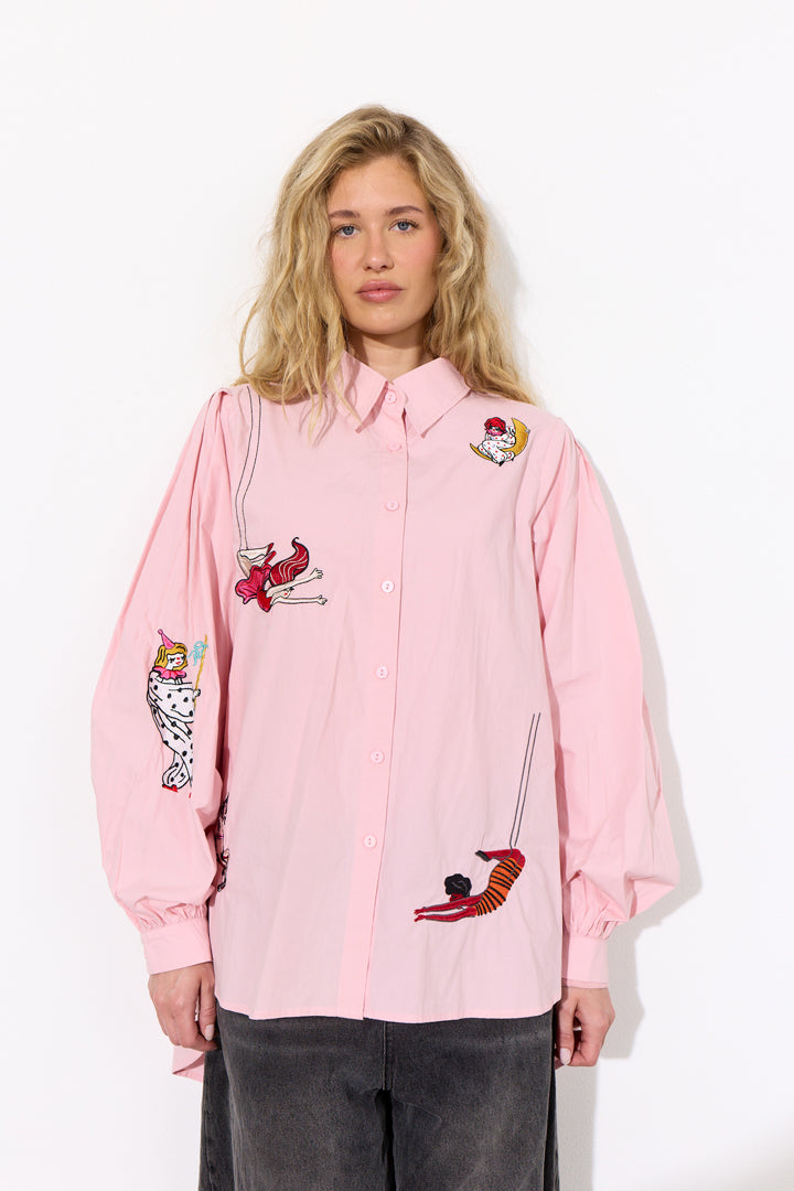 HUNKØN Sasha Shirt Skjorter Soft Pink