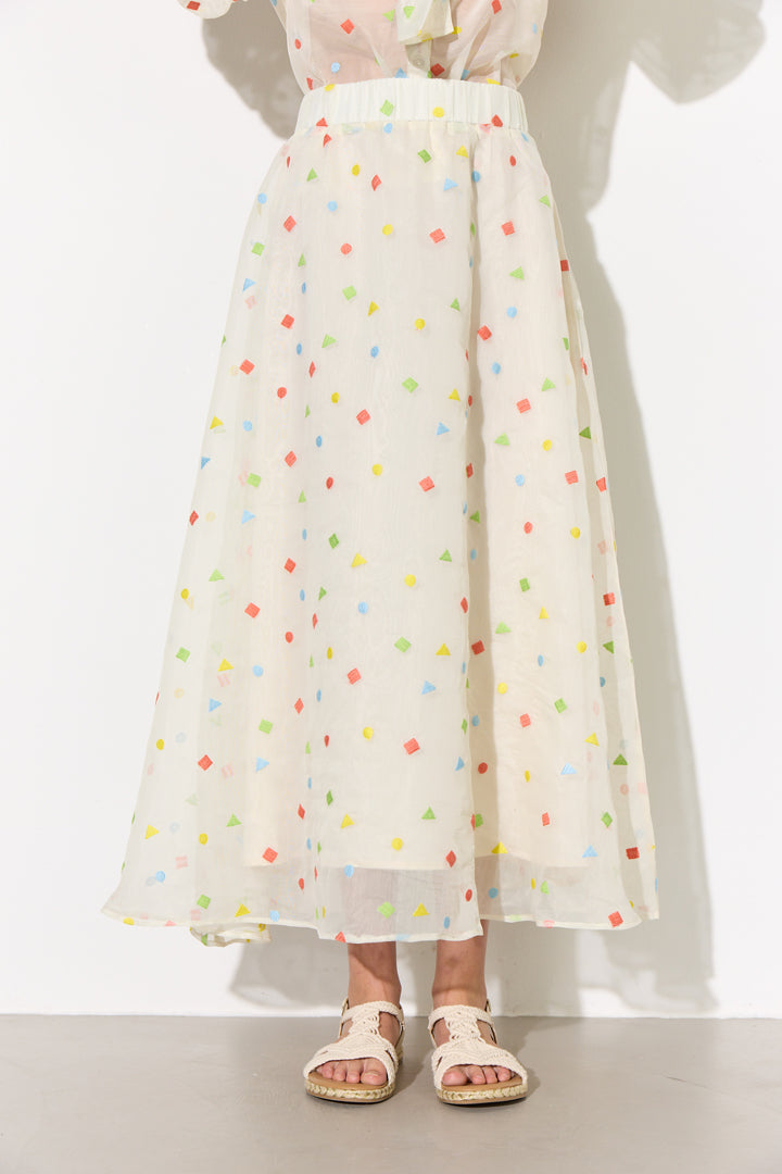 HUNKØN Sharon Skirt Nederdele Confetti