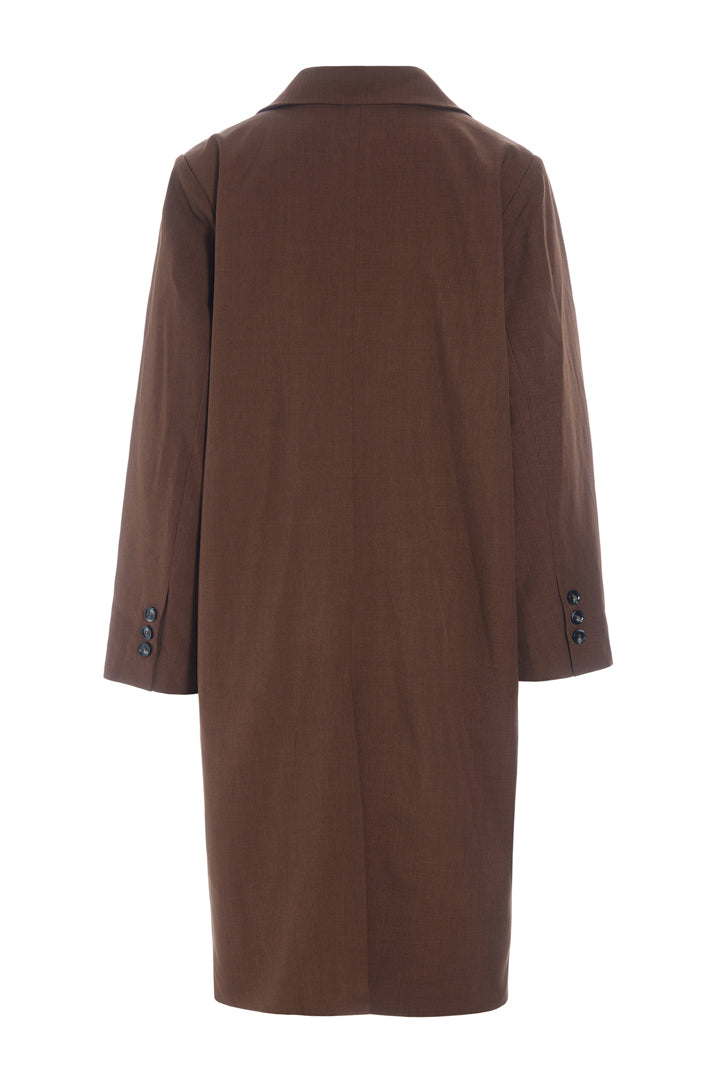 HUNKØN Sia Coat Frakker Chestnut