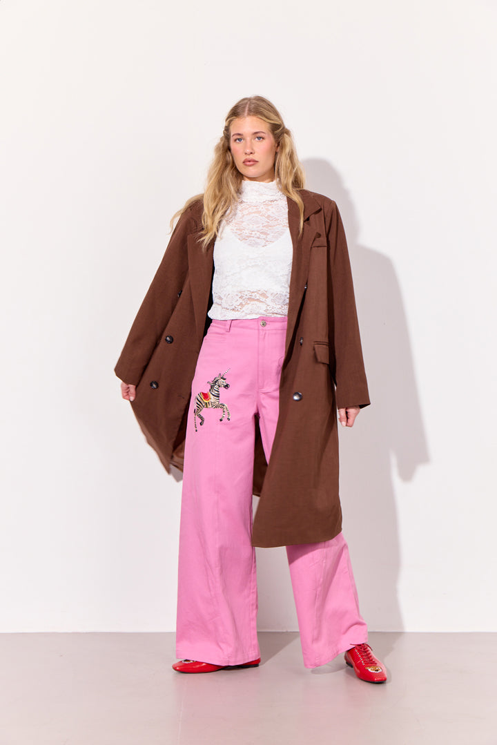 HUNKØN Sia Coat Frakker Chestnut