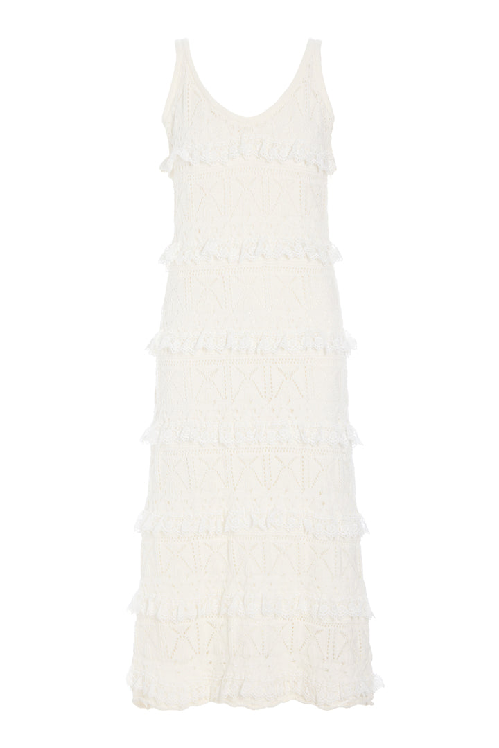 HUNKØN Sienna Knit Dress Kjoler Vanilla