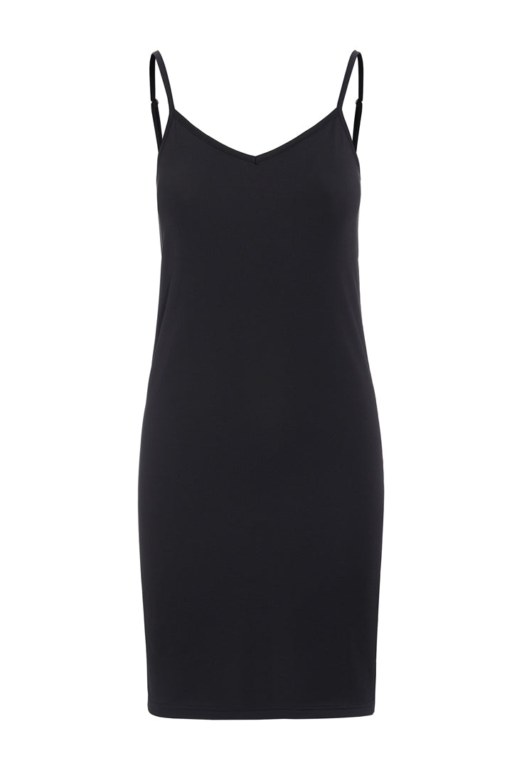 HUNKØN Simone Strap Dress Kjoler Black