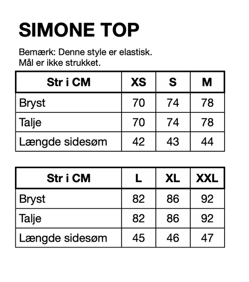 HUNKØN Simone Top Toppe Rose