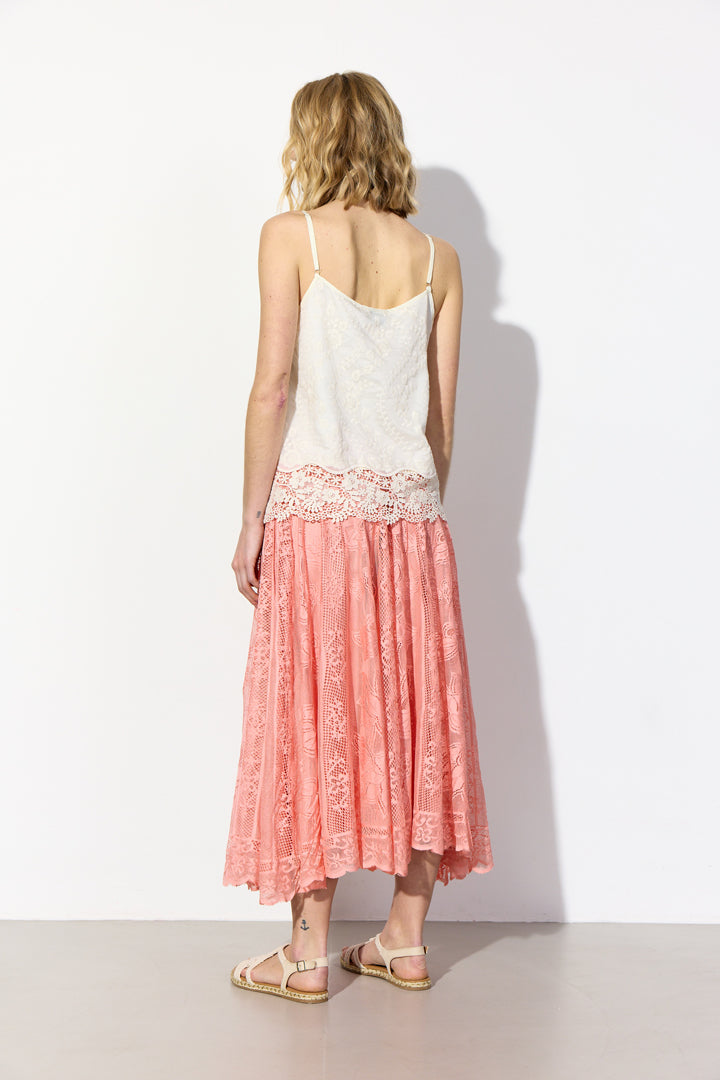 HUNKØN Stine Skirt Nederdele Peach