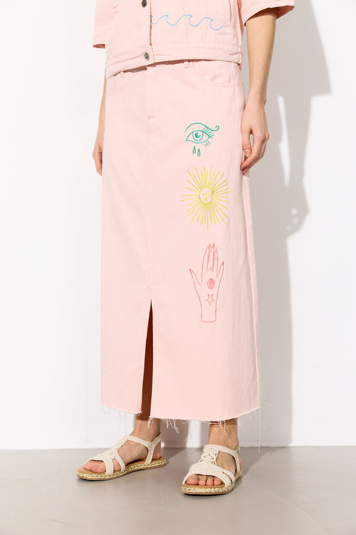 HUNKØN Suki Skirt Nederdele Rose