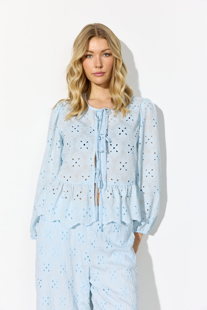 HUNKØN Vanya Shirt Skjorter Light Blue