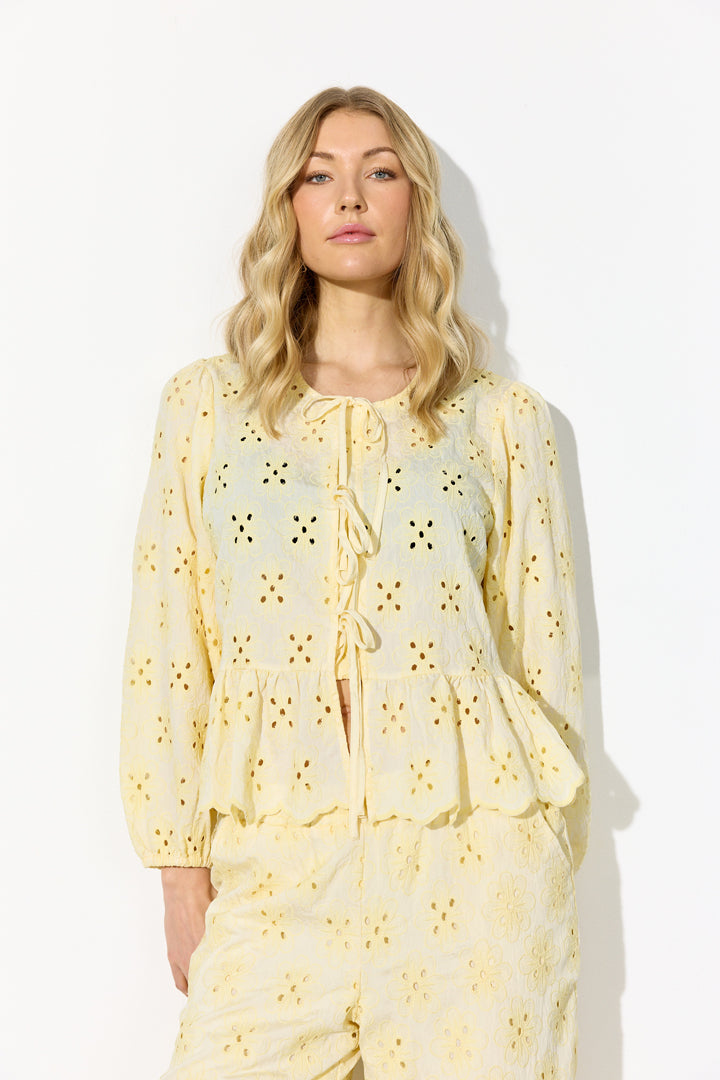 HUNKØN Vanya Shirt Skjorter Soft Yellow