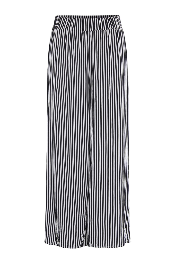 HUNKØN Vicky Trousers Bukser Black Striped