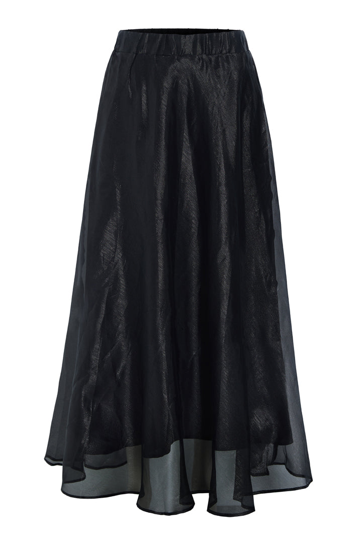 HUNKØN Zinnia Long Skirt Nederdele Black