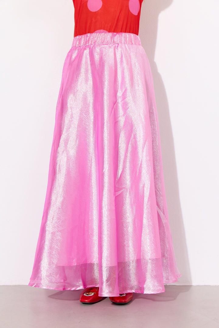 HUNKØN Zinnia Long Skirt Nederdele Hot Pink