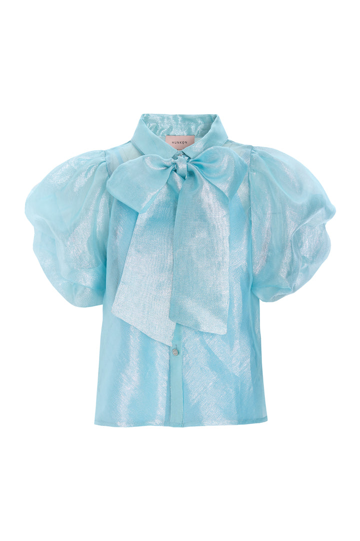 HUNKØN Zinnia Shirt Skjorter Blue