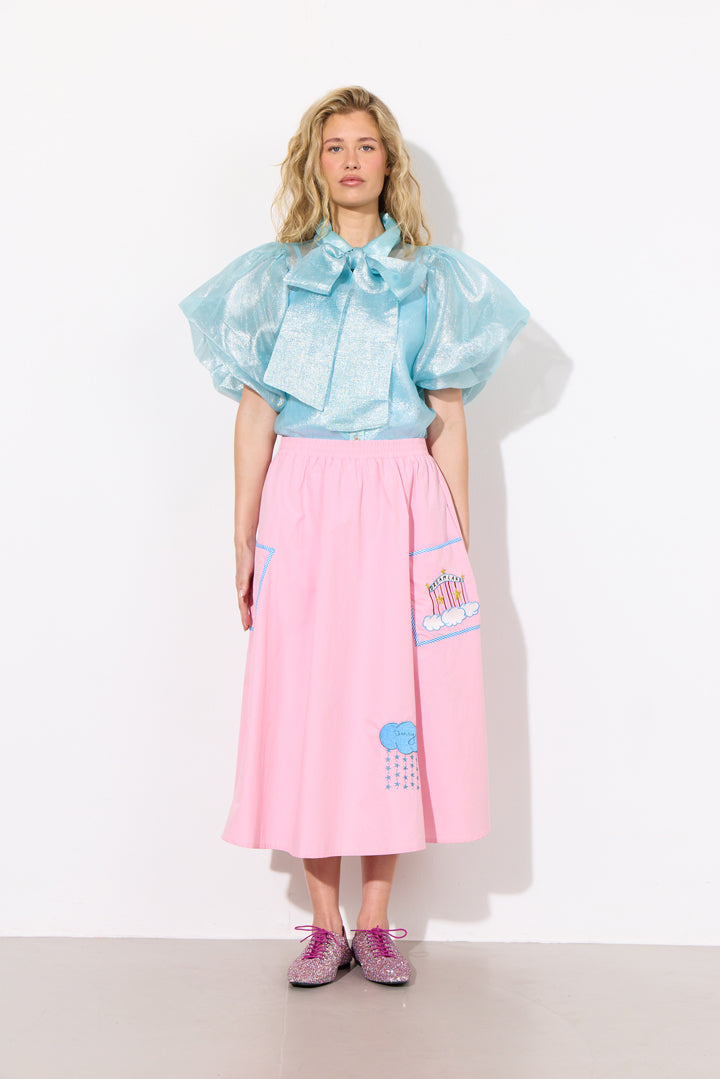HUNKØN Zinnia Shirt Skjorter Blue