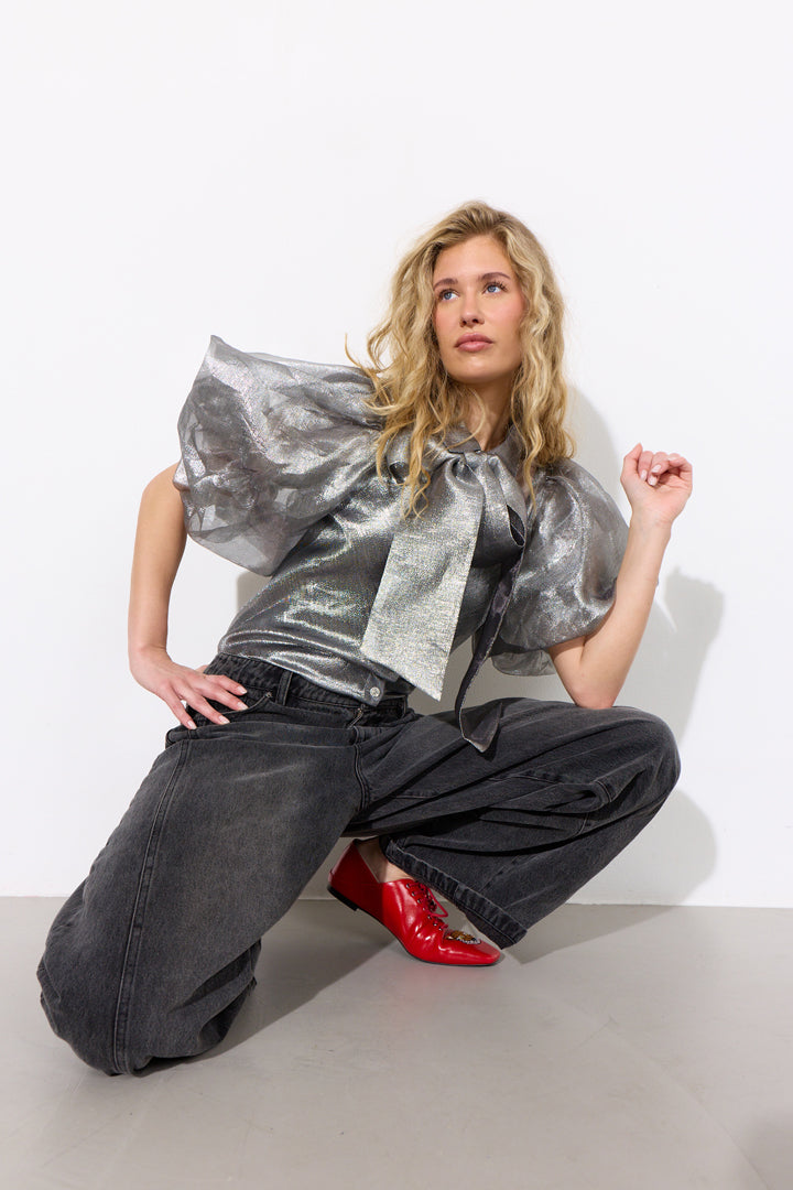 HUNKØN Zinnia Shirt Skjorter Silver