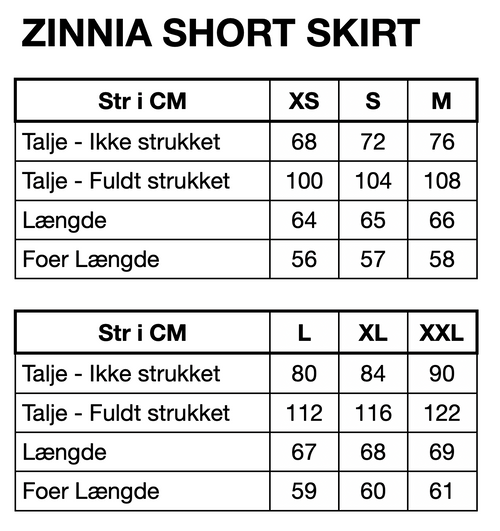 HUNKØN Zinnia Short Skirt Nederdele Black