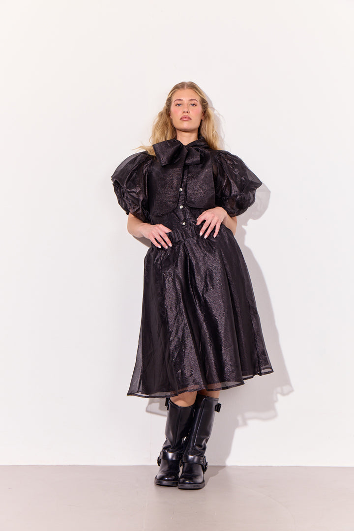 HUNKØN Zinnia Short Skirt Nederdele Black