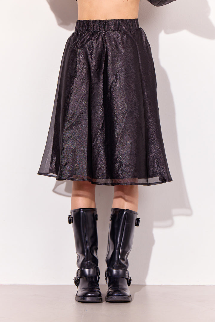 HUNKØN Zinnia Short Skirt Nederdele Black