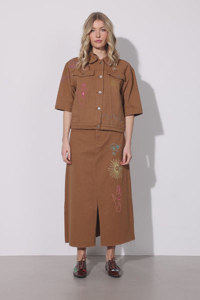 HUNKØN Suki Skirt Nederdele Caramel