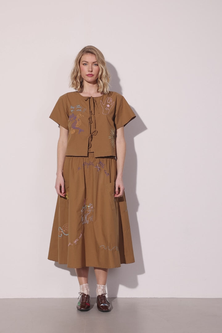 HUNKØN Nima Shirt Skjorter Caramel