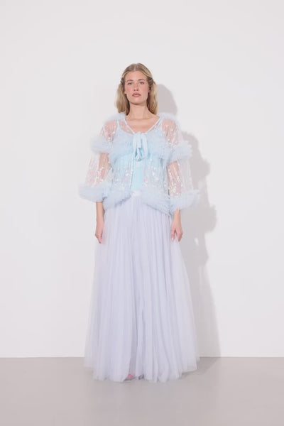 HUNKØN Bridget Skirt Nederdele Soft Blue