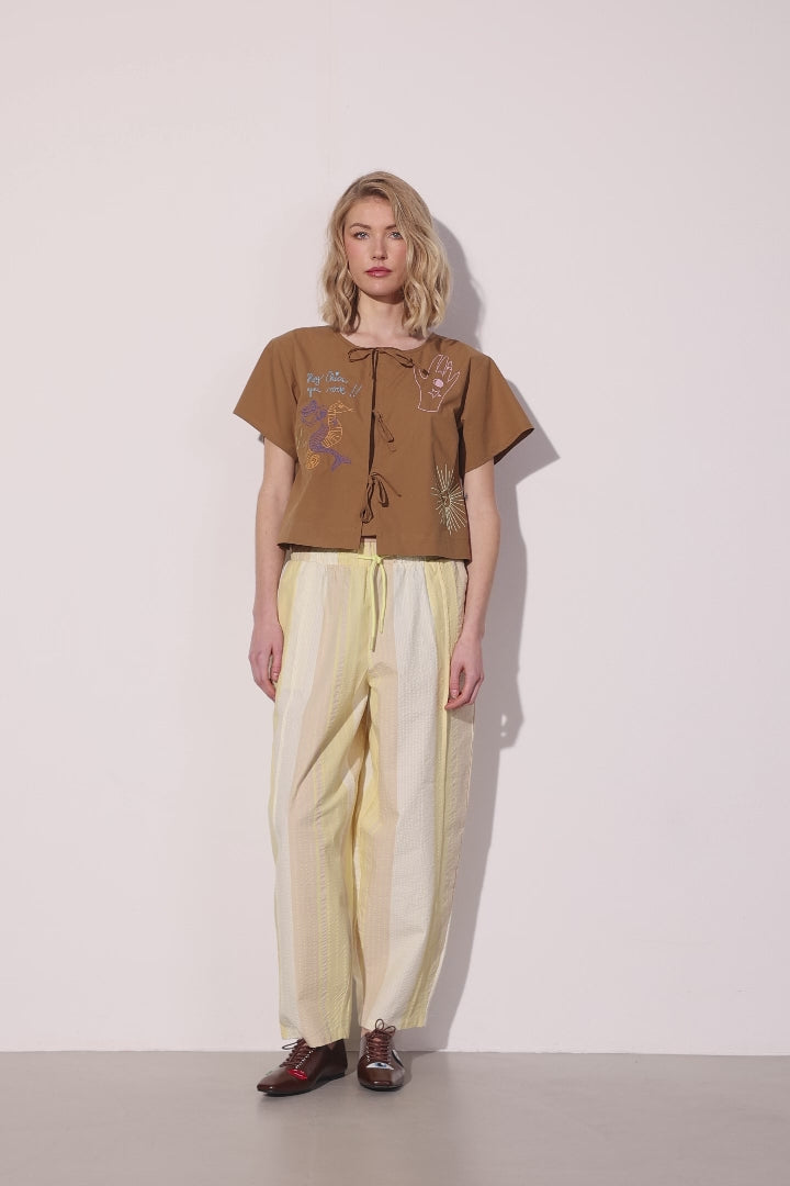 HUNKØN Tilly Trousers Bukser Yellow