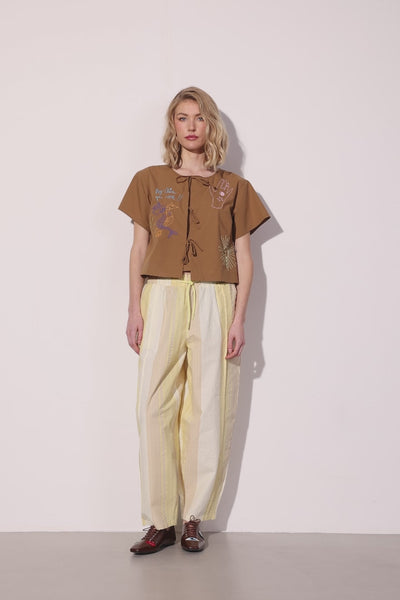 HUNKØN Tilly Trousers Bukser Yellow