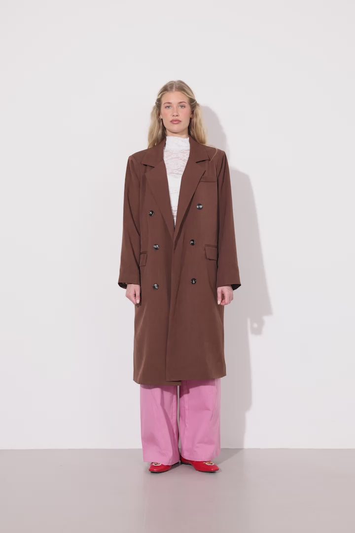 HUNKØN Sia Coat Frakker Chestnut