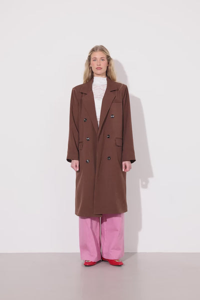 HUNKØN Sia Coat Frakker Chestnut