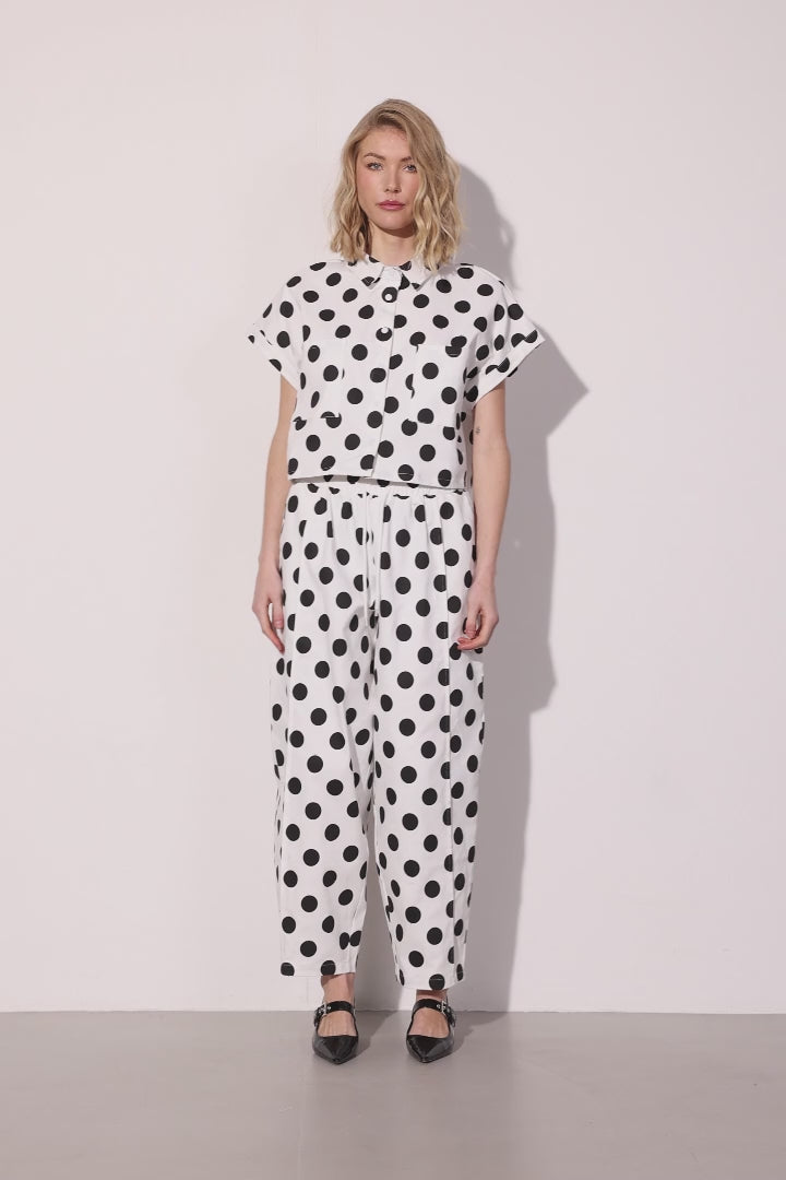 HUNKØN Divina Shirt Skjorter White w/ dots