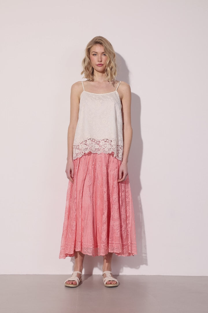 HUNKØN Stine Skirt Nederdele Peach