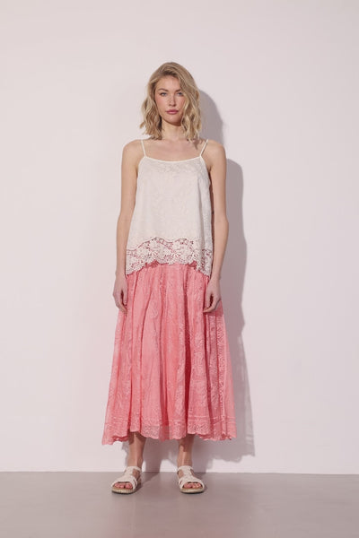 HUNKØN Stine Skirt Nederdele Peach