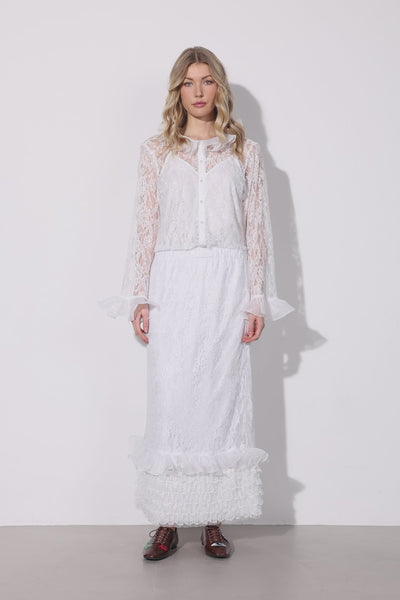 HUNKØN Rosanne Shirt Skjorter White