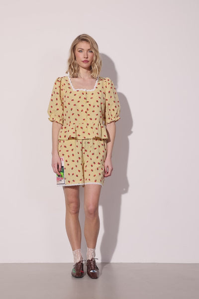 HUNKØN Ruth Shorts Shorts Yellow