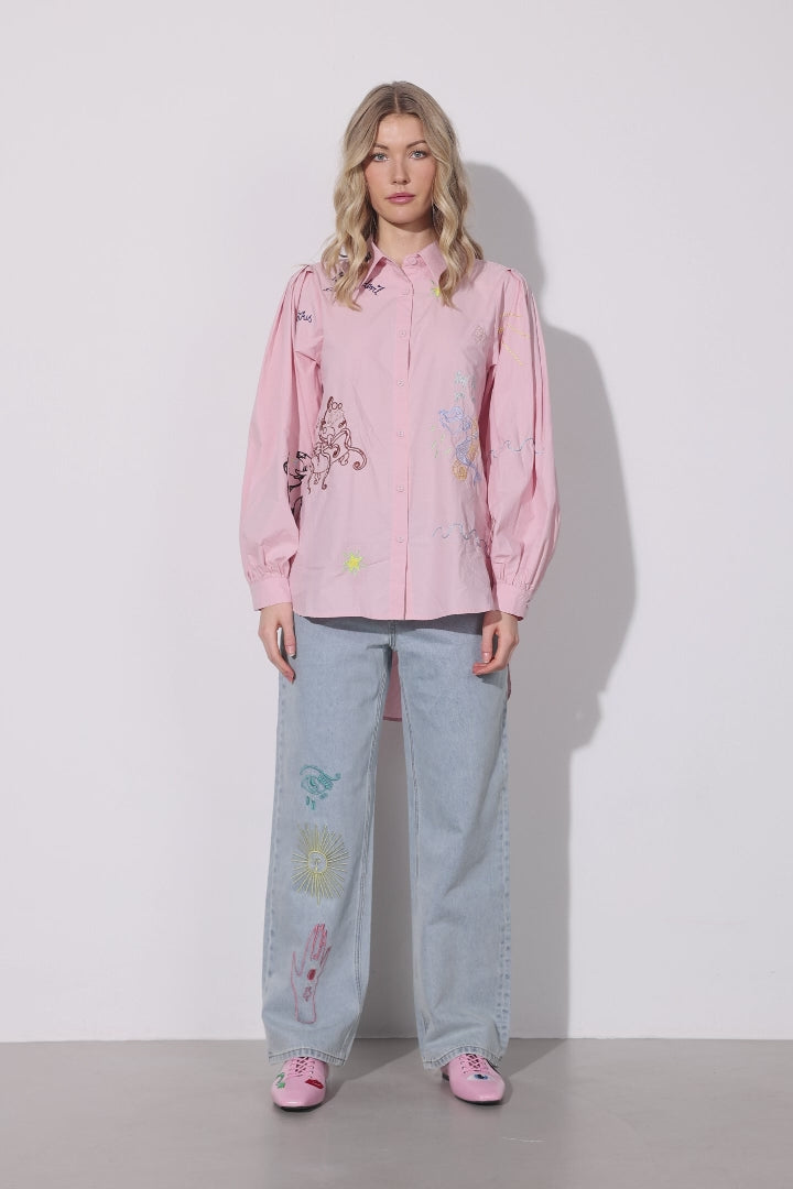 HUNKØN Sasha Shirt Skjorter Rose