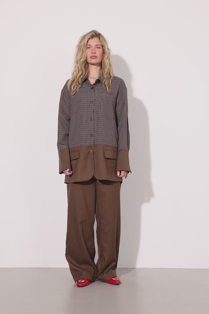 HUNKØN Irena Trousers Bukser Brown