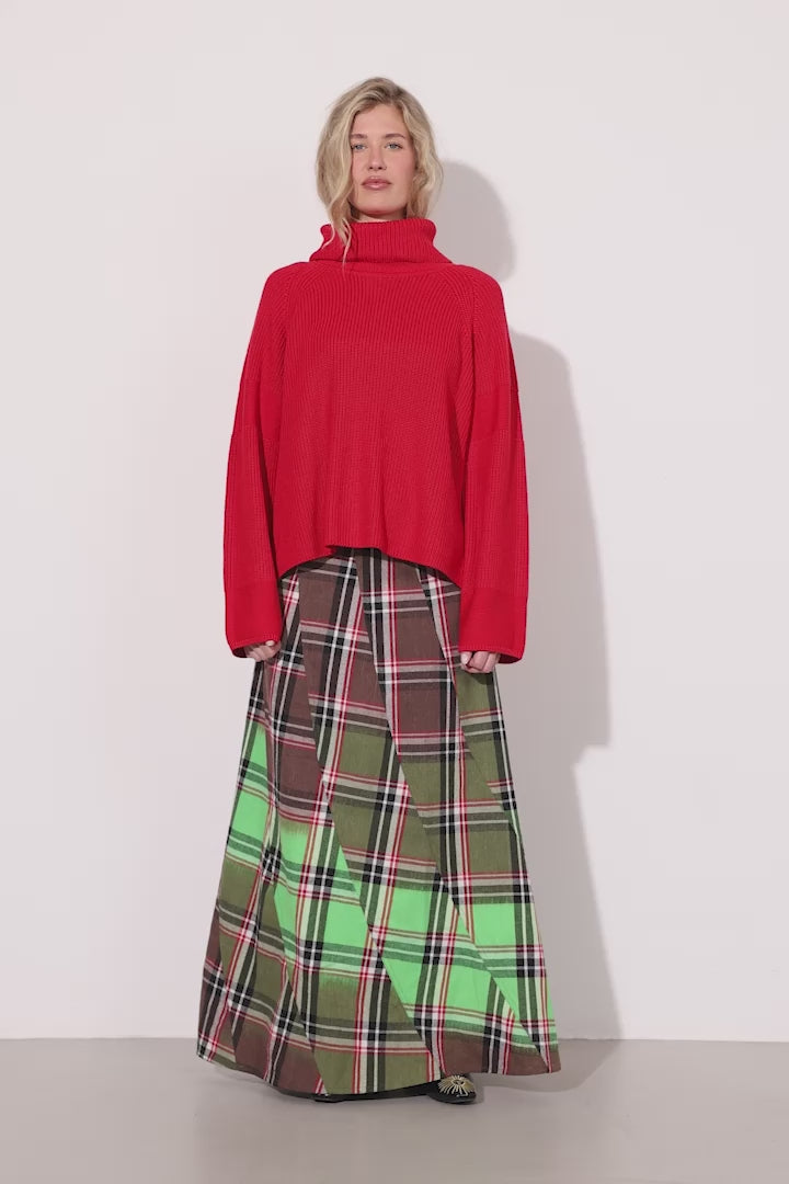 HUNKØN Jules Knit Blouse Bluser Red