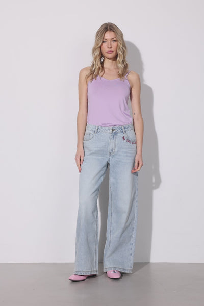HUNKØN Simone Top Toppe Lavender
