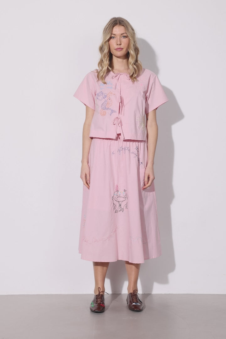 HUNKØN Nima Skirt Nederdele Rose