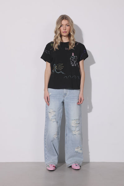 HUNKØN Mavis T-shirt T-shirts Black
