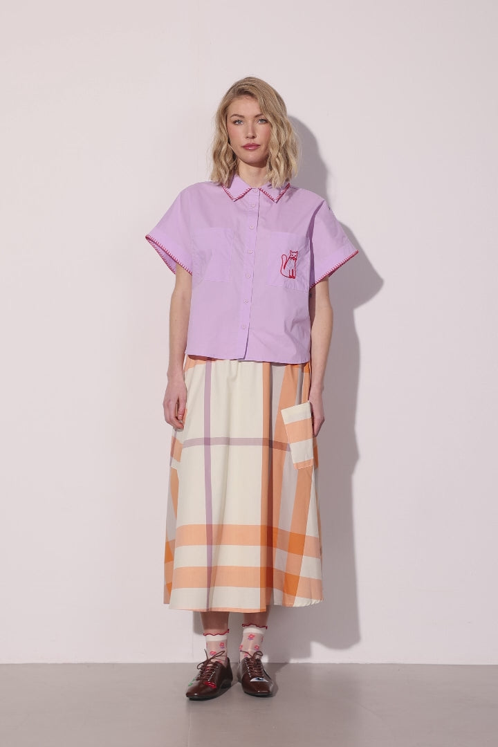 HUNKØN Oda Shirt Skjorter Lavender